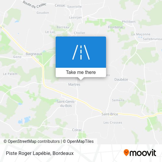 Piste Roger Lapébie map