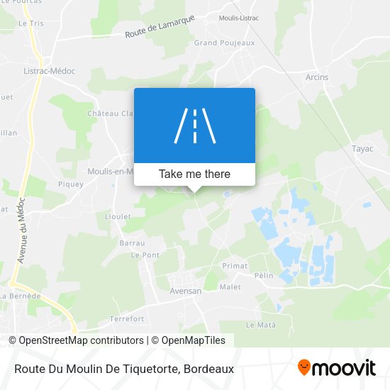 Route Du Moulin De Tiquetorte map