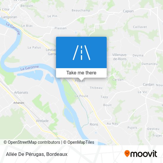 Allée De Pérugas map