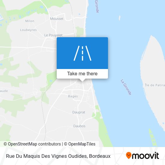 Rue Du Maquis Des Vignes Oudides map