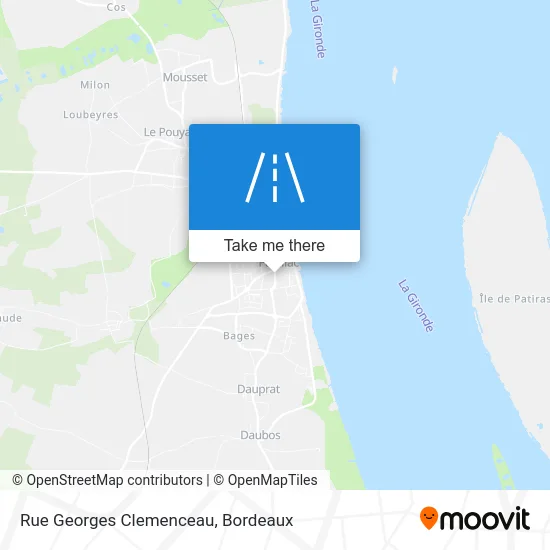 Rue Georges Clemenceau map