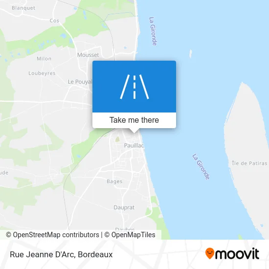 Rue Jeanne D'Arc map