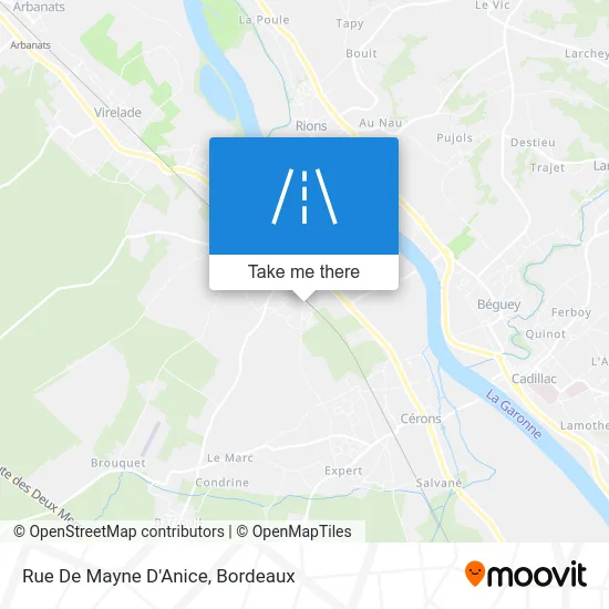 Rue De Mayne D'Anice map