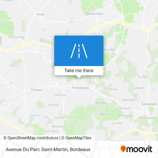Avenue Du Parc Saint-Martin map