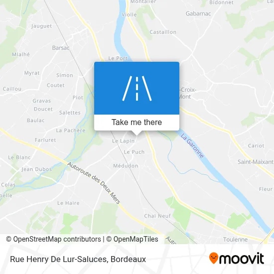 Rue Henry De Lur-Saluces map