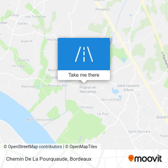 Chemin De La Pourquaude map