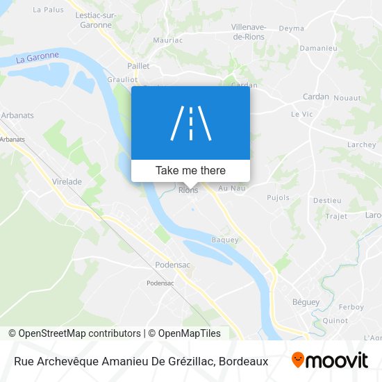 Rue Archevêque Amanieu De Grézillac map