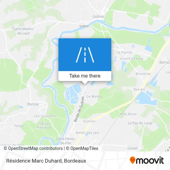 Résidence Marc Duhard map