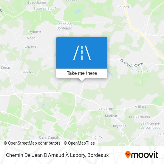 Chemin De Jean D'Arnaud À Labory map