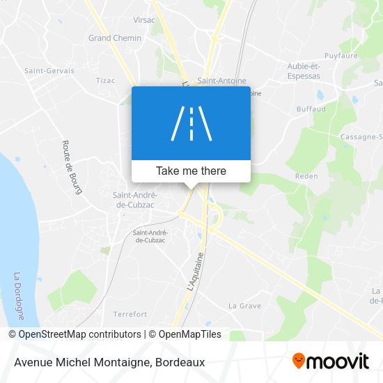Avenue Michel Montaigne map