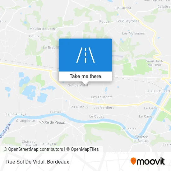 Rue Sol De Vidal map