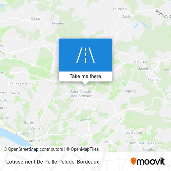 Lotissement De Peille Pelude map