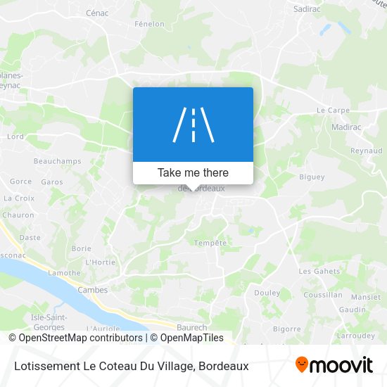Lotissement Le Coteau Du Village map