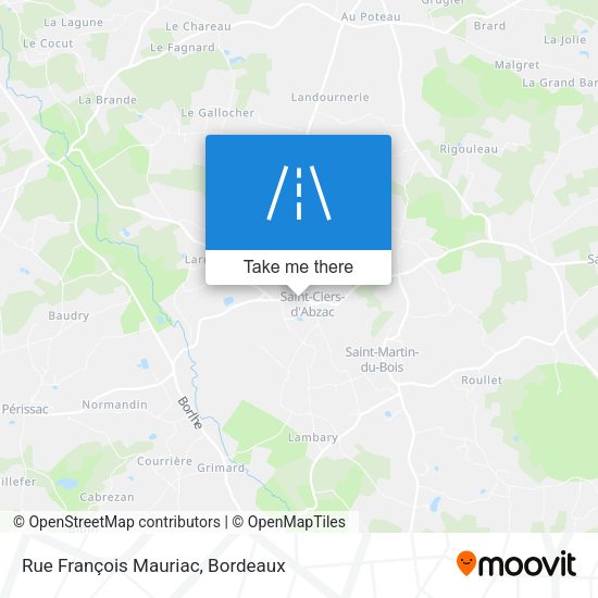 Rue François Mauriac map