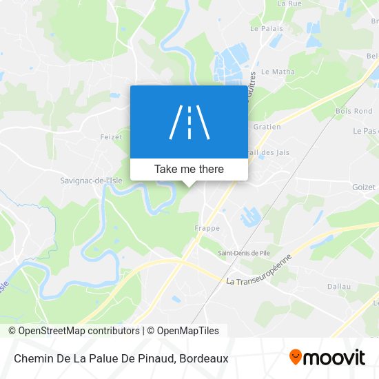 Chemin De La Palue De Pinaud map