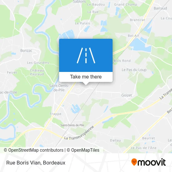 Rue Boris Vian map