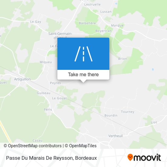 Passe Du Marais De Reysson map