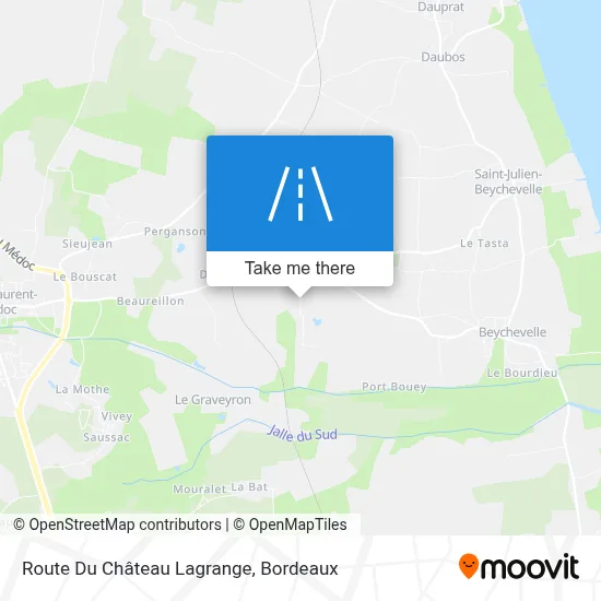 Route Du Château Lagrange map