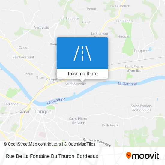 Rue De La Fontaine Du Thuron map