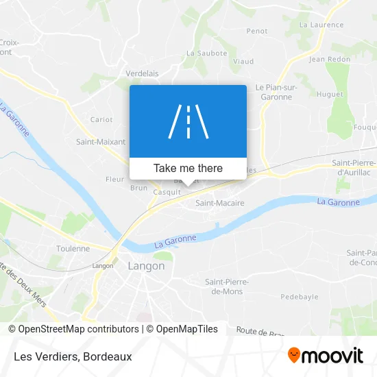 Les Verdiers map