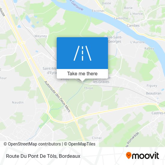Route Du Pont De Tôls map