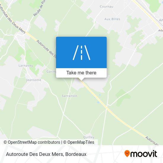 Autoroute Des Deux Mers map