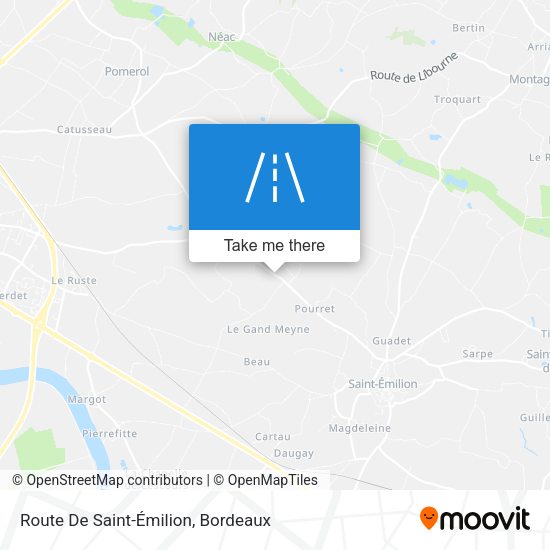 Route De Saint-Émilion map