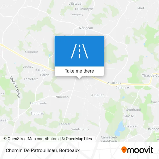 Chemin De Patrouilleau map