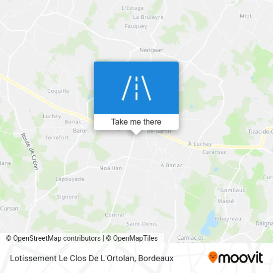 Lotissement Le Clos De L'Ortolan map