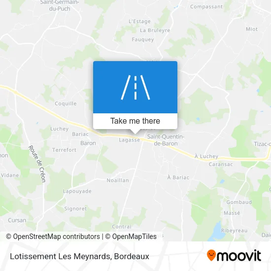 Lotissement Les Meynards map