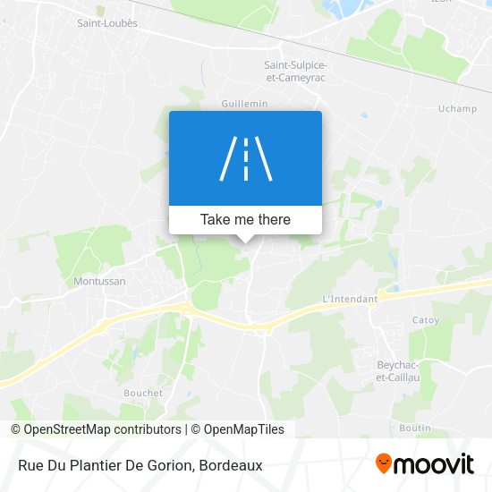 Rue Du Plantier De Gorion map
