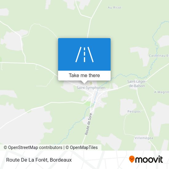 Route De La Forêt map