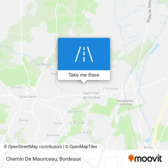 Chemin De Mauriceau map