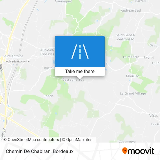 Chemin De Chabiran map