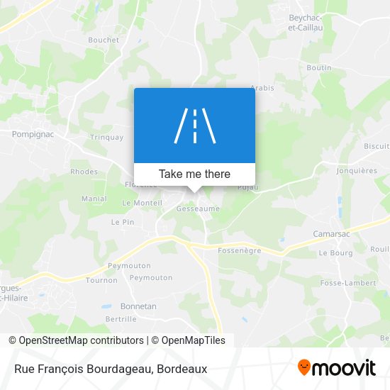 Rue François Bourdageau map