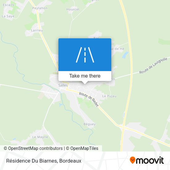 Résidence Du Biarnes map