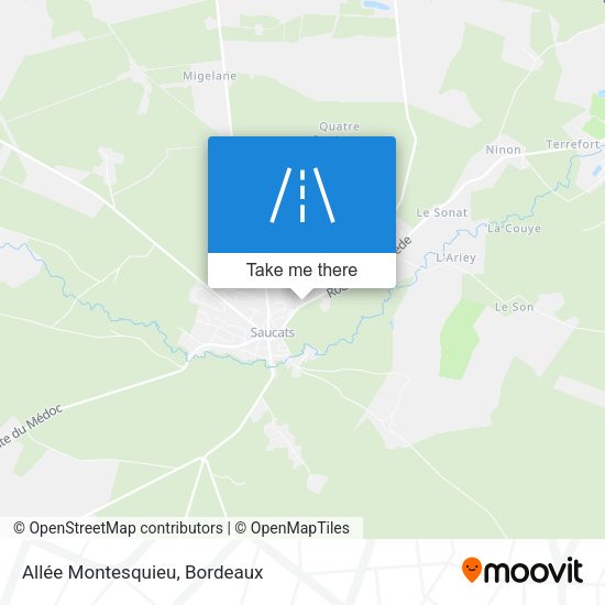 Allée Montesquieu map