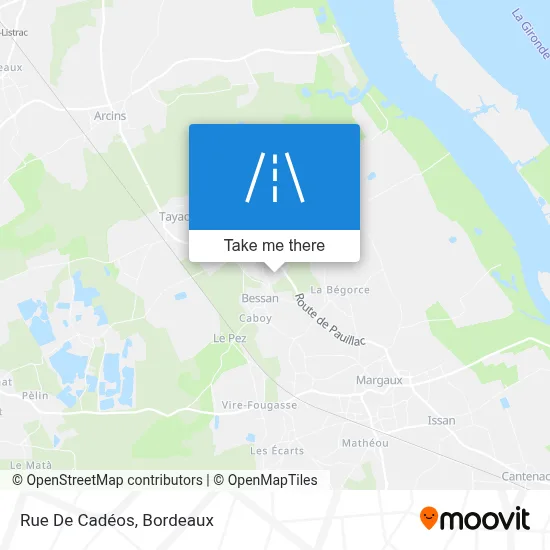 Rue De Cadéos map