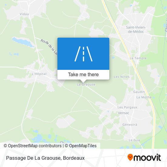 Passage De La Graouse map
