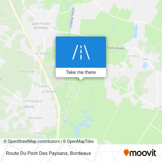Route Du Pont Des Paysans map