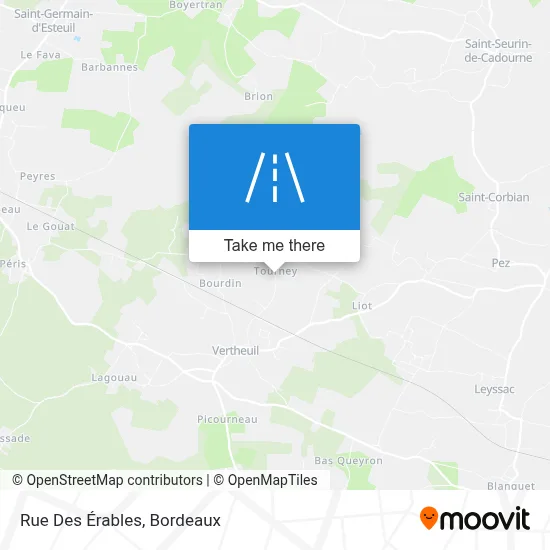 Rue Des Érables map