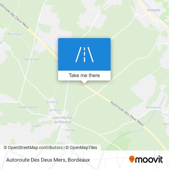Autoroute Des Deux Mers map
