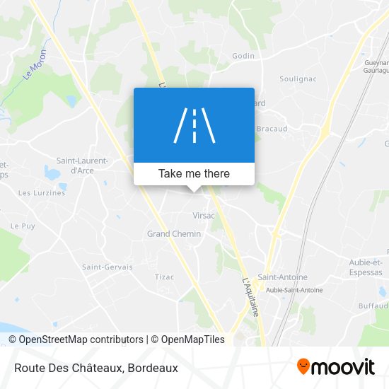 Route Des Châteaux map