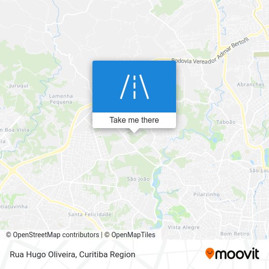 Mapa Rua Hugo Oliveira