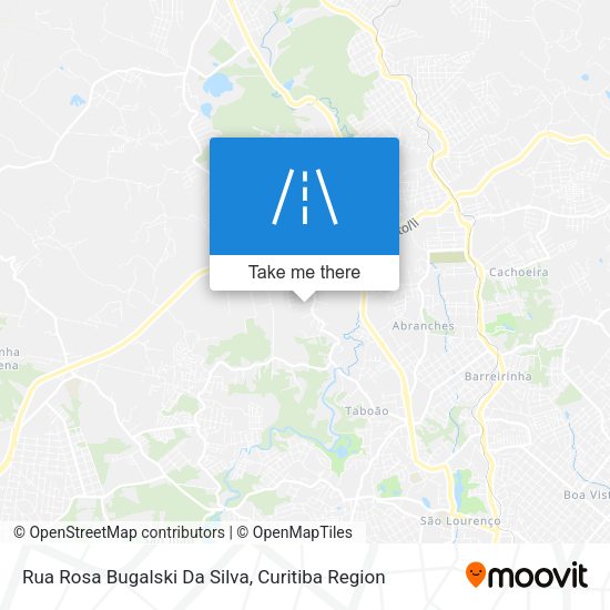 Rua Rosa Bugalski Da Silva map