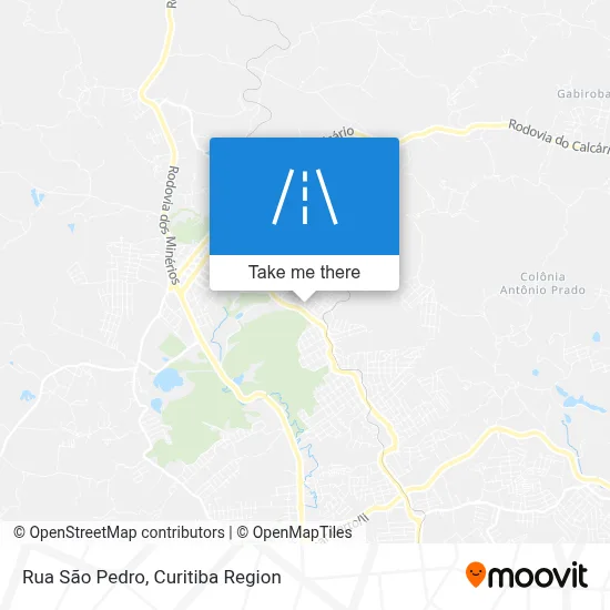 Rua São Pedro map