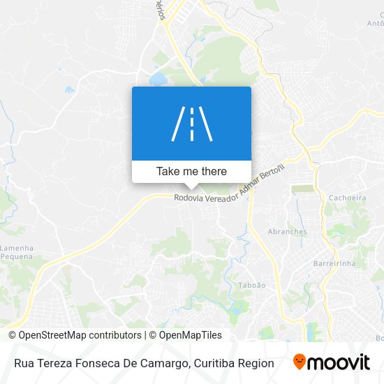 Rua Tereza Fonseca De Camargo map