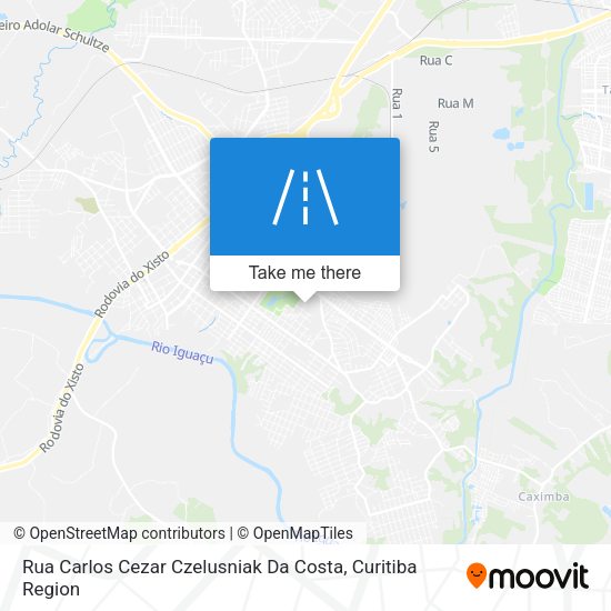 Rua Carlos Cezar Czelusniak Da Costa map