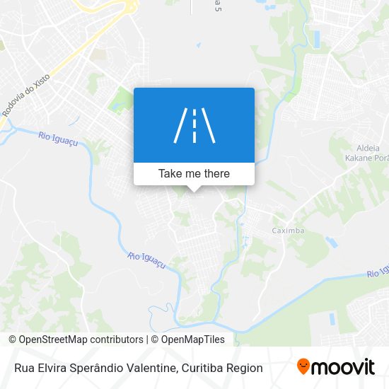 Rua Elvira Sperândio Valentine map