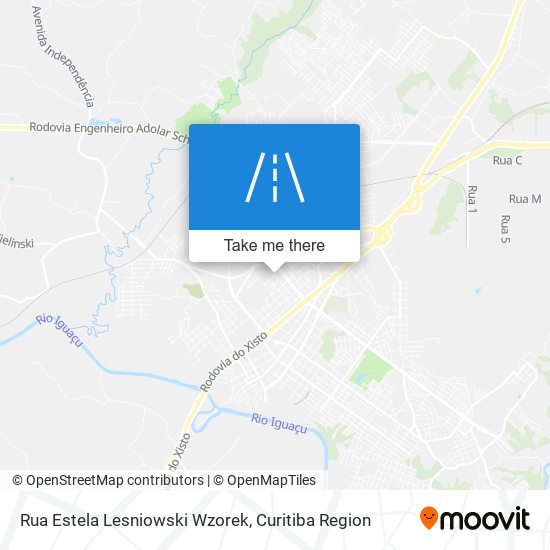 Mapa Rua Estela Lesniowski Wzorek